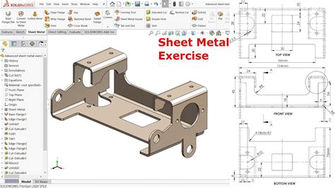 sheet metal part drawings for practice pdf|solidworks sheet metal practice pdf.